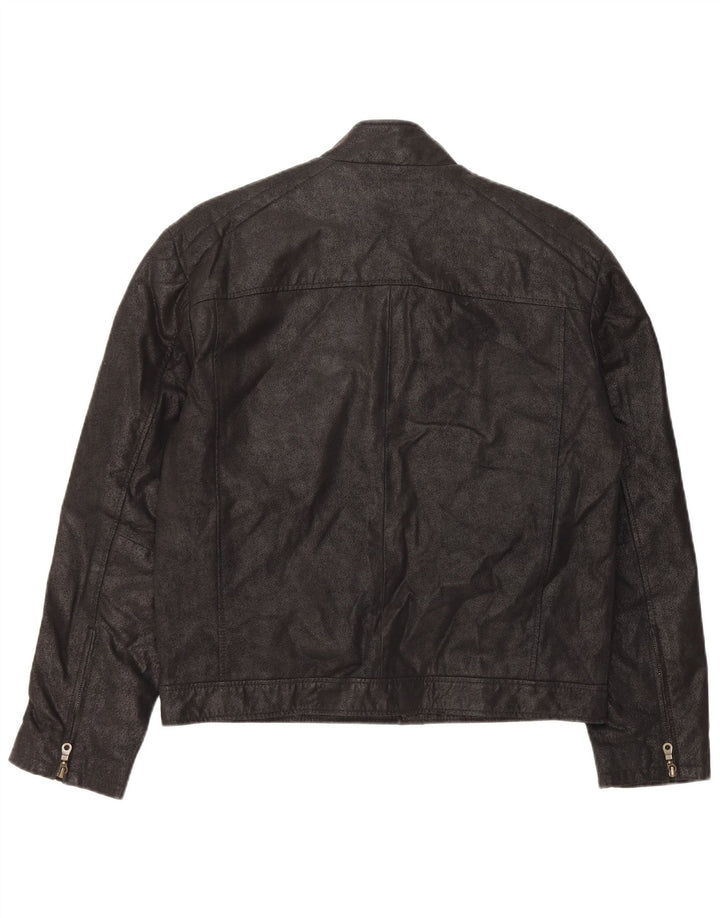 Giacca in Pelle Uomo Bata IT 48 Pelle Nera Media