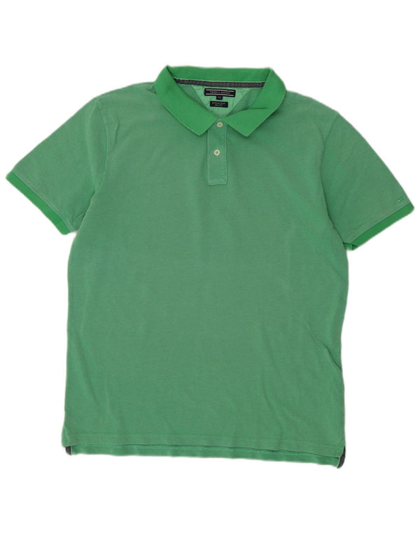 Polo slim fit da uomo Tommy Hilfiger 2XL cotone verde