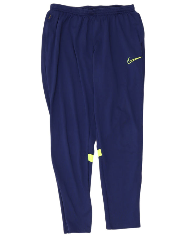 Pantaloni da tuta NIKE da ragazzo Dri Fit 13-14 anni XL blu navy color block