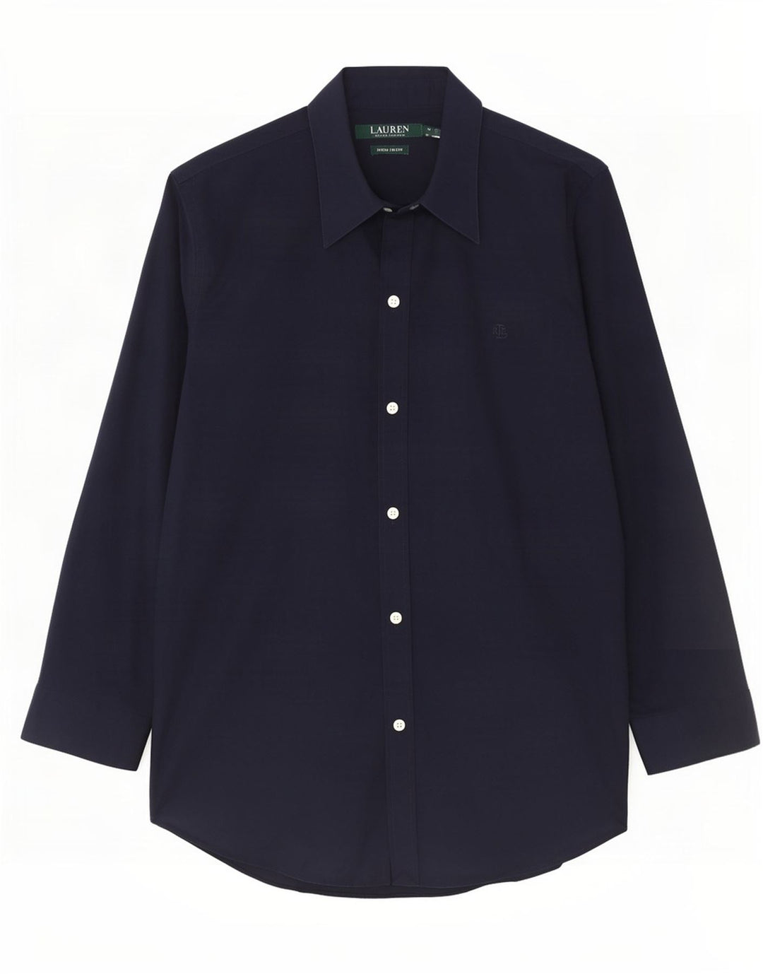 Camicia da donna Ralph Lauren UK 14 cotone blu navy medio