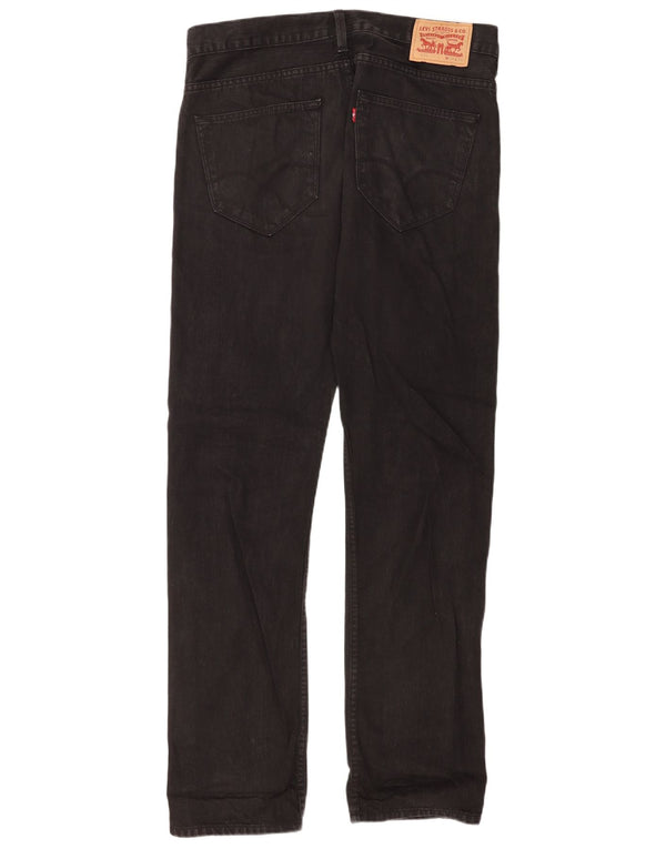 Jeans dritti da uomo Levi's 504 W34 L34 cotone nero