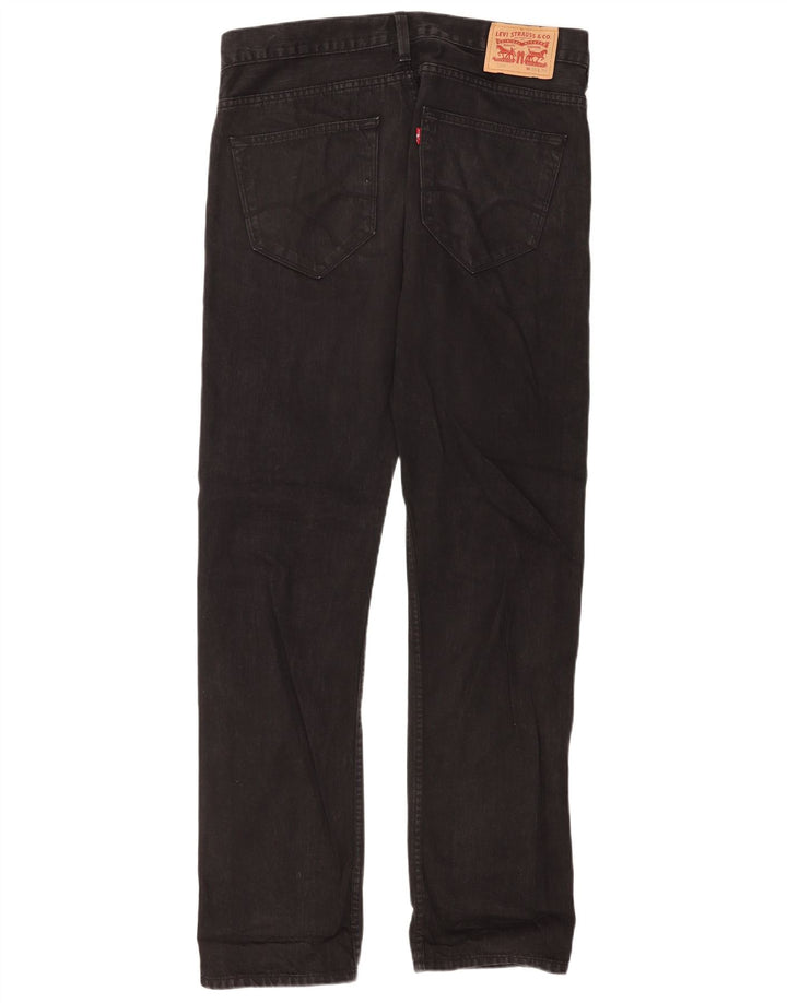Jeans dritti da uomo Levi's 504 W34 L34 cotone nero