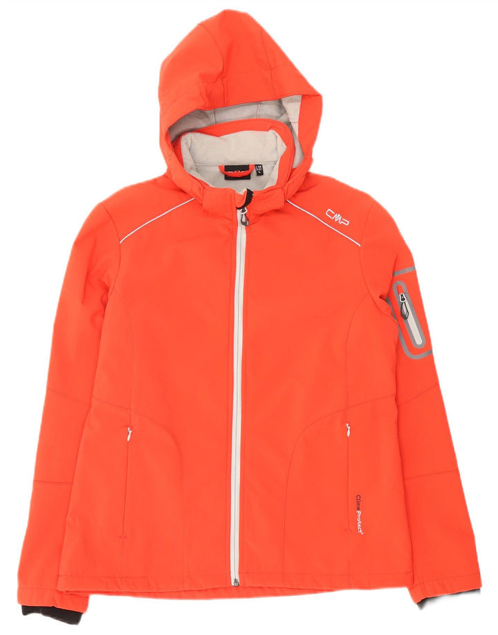 Giacca a vento con cappuccio da donna CMP EU 42 Large Arancione Poliestere