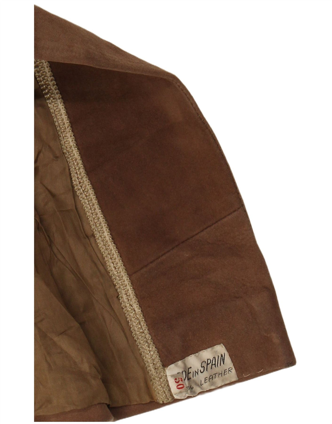 Cappotto doppiopetto in pelle scamosciata da donna VINTAGE EU 50 3XL in pelle marrone