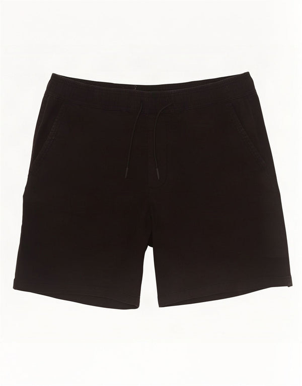 Zara Mens Chino Shorts XL W34 Black Cotton
