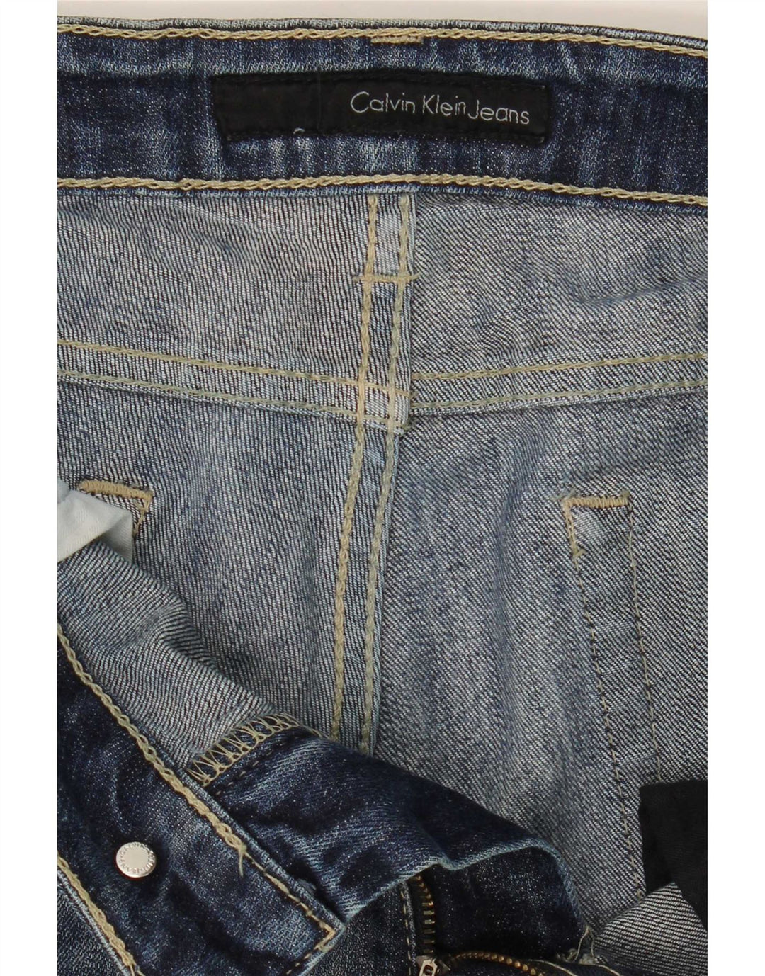 Jeans dritti da uomo Calvin Klein W34 L31 Blu Navy