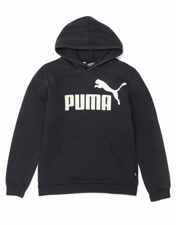 Felpa con cappuccio grafica da ragazzo Puma 13-14 anni in cotone nero