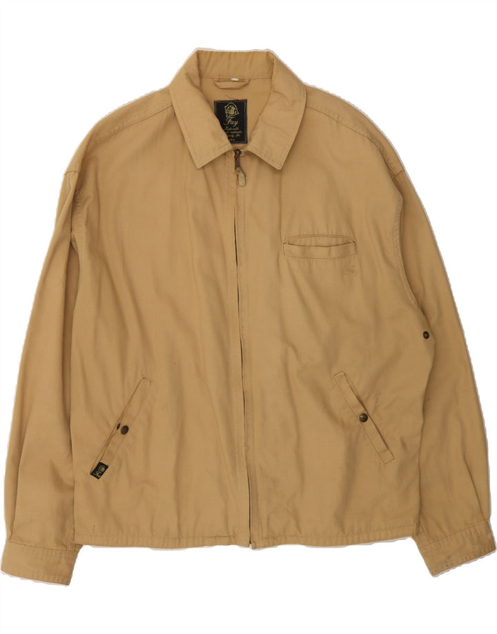 FAY Mens Bomber Jacket UK 42 XL Beige Cotton Vintage Fay and Second-Hand Fay from Messina Hembry 