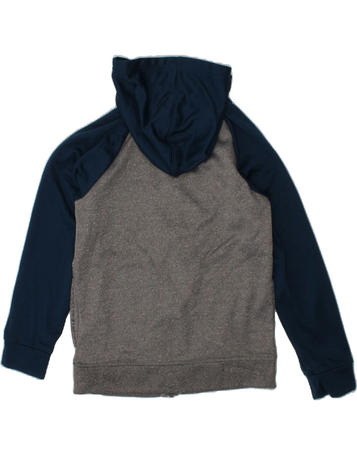 PUMA Boys Zip Hoodie Sweater 6-7 Years Grey Colourblock Polyester Vintage Puma and Second-Hand Puma from Messina Hembry 
