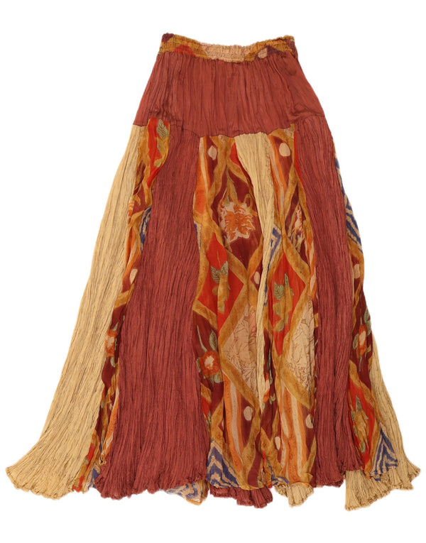 Gonna lunga da donna Laura Biagiotti US 2 XS W25 Patchwork marrone