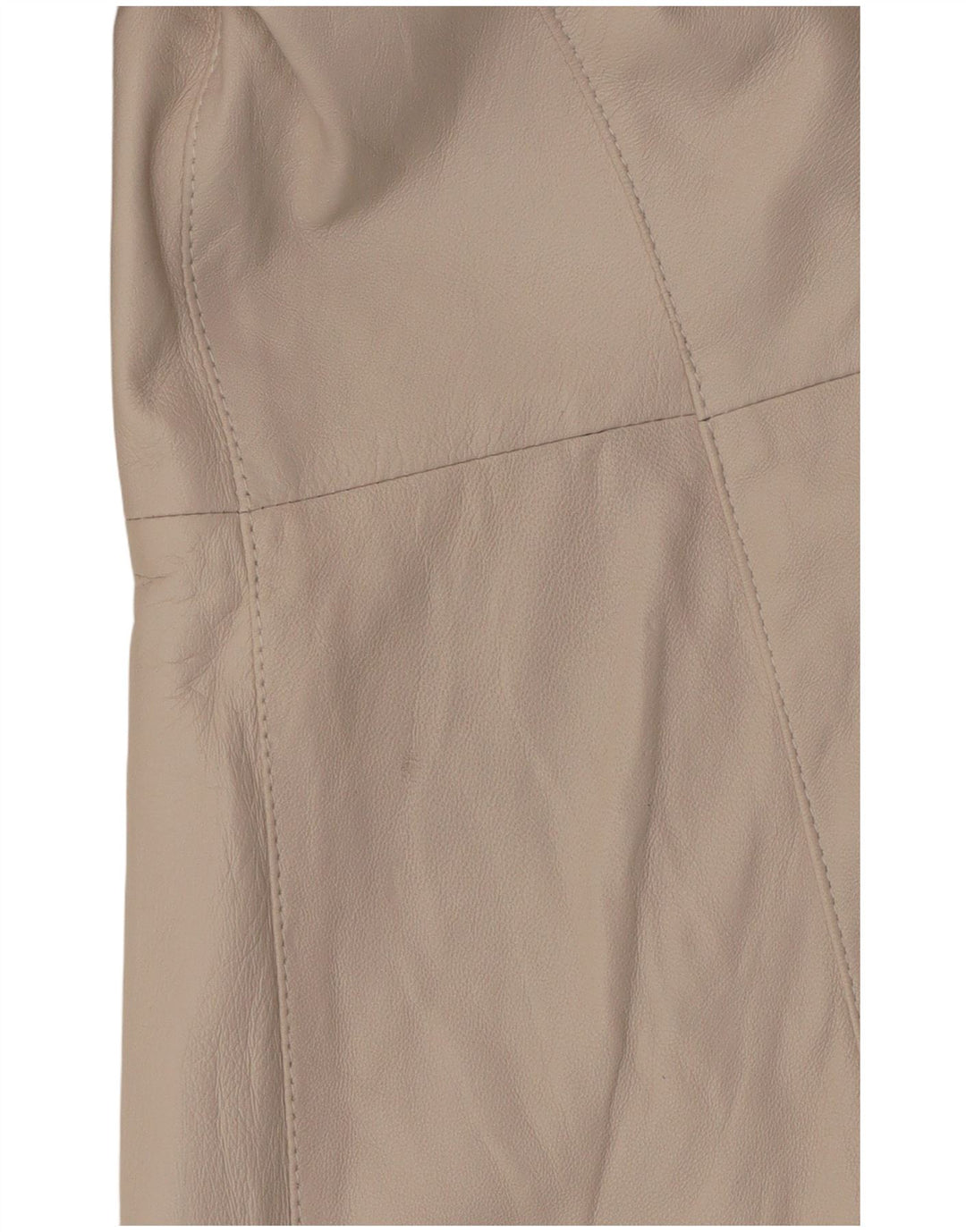 Cappotto in pelle da donna vintage IT 42 medio in pelle bianco sporco