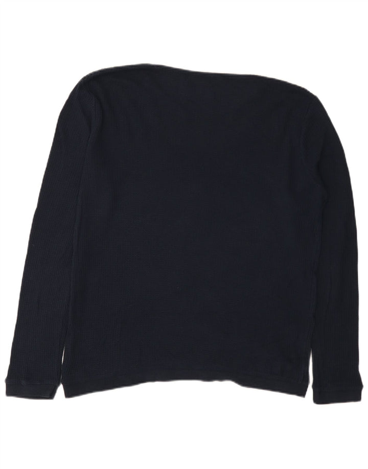 Maglione Zara da uomo con scollo a barca blu navy medio
