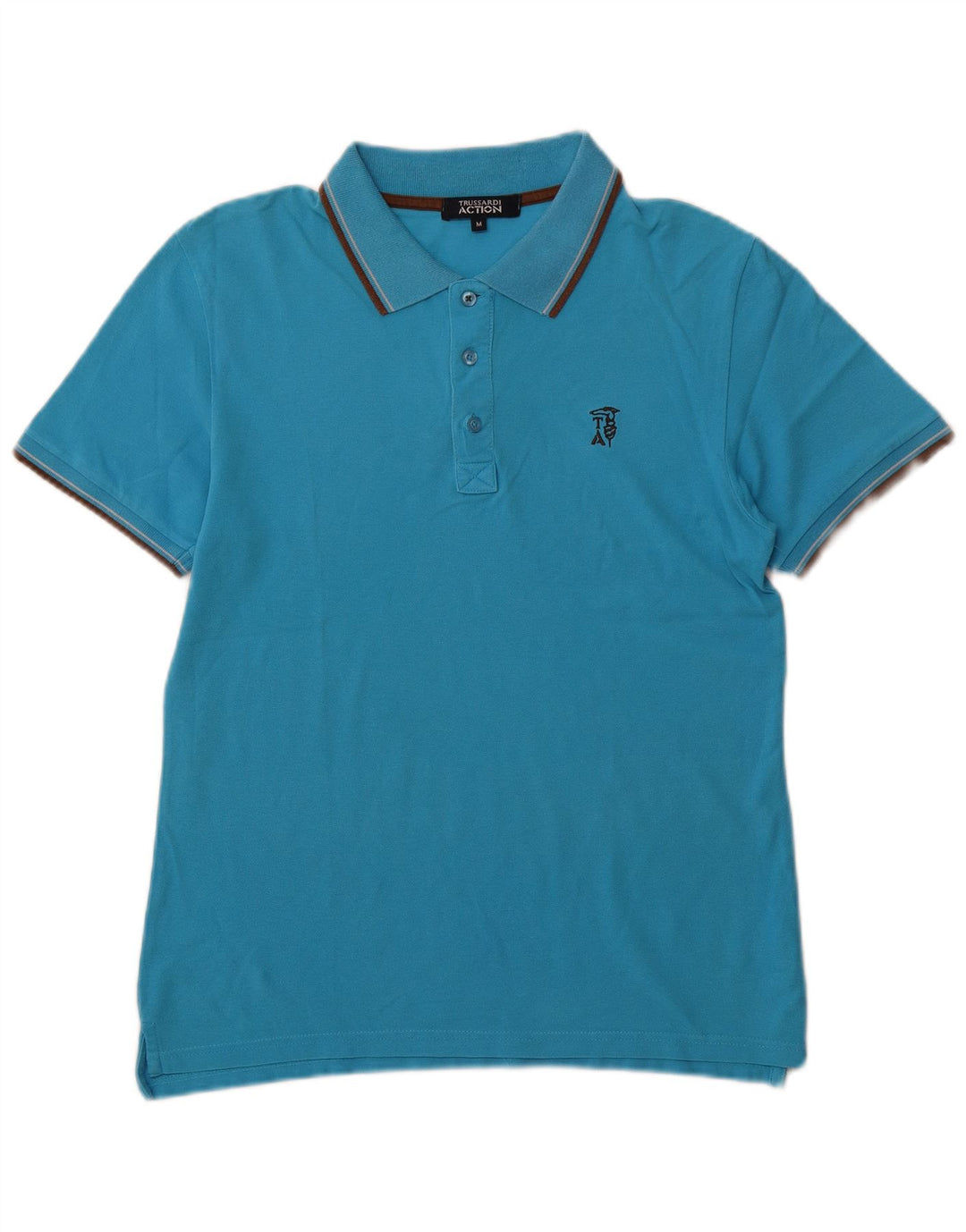 Polo Uomo TRUSSARDI Blu Medio Cotone
