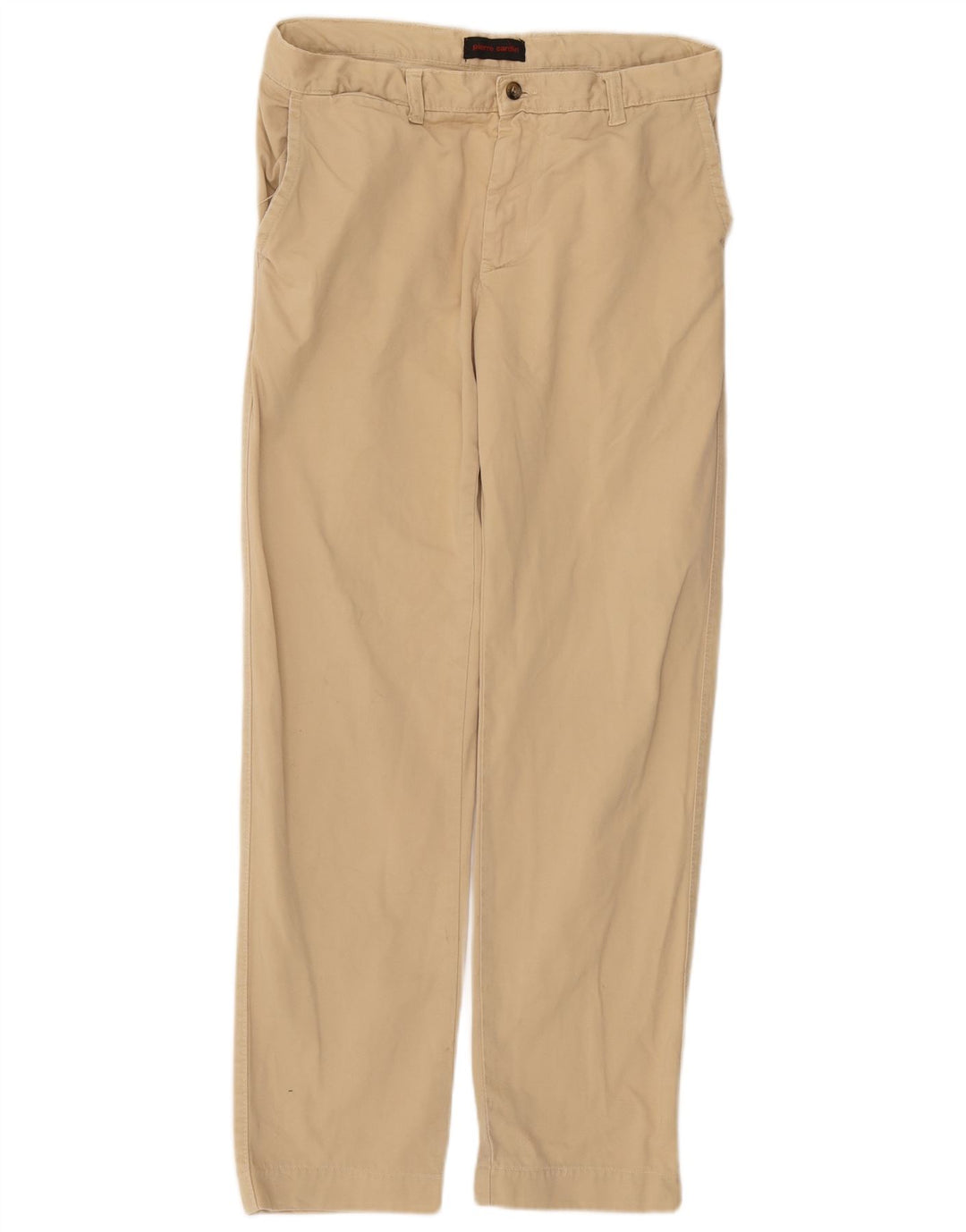 Pantaloni chino dritti da uomo Pierre Cardin W34 L30 Beige