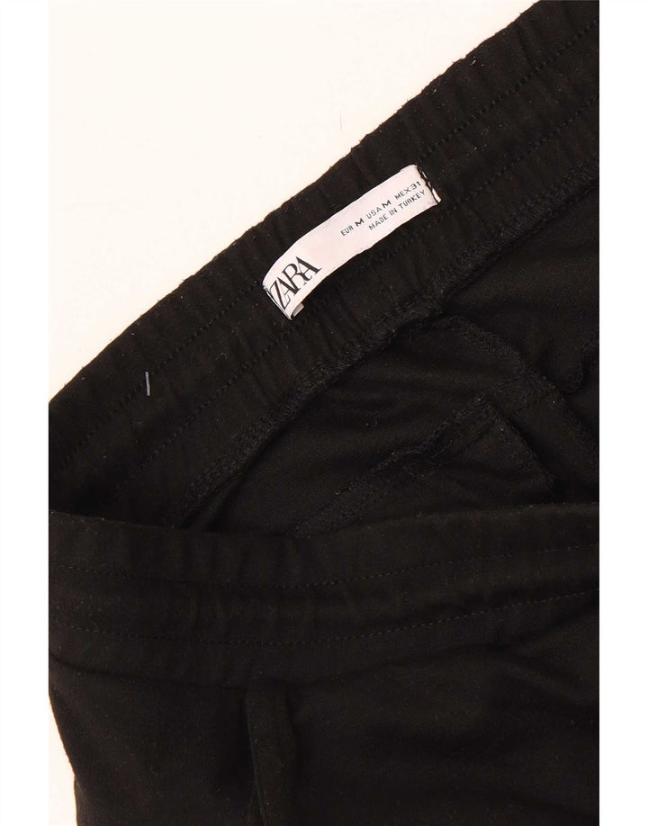 Zara Pantaloni da tuta corti da uomo Joggers medi neri