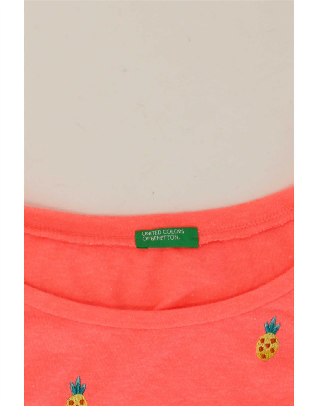 T-shirt grafica da donna Benetton Top UK 14 rosa medio