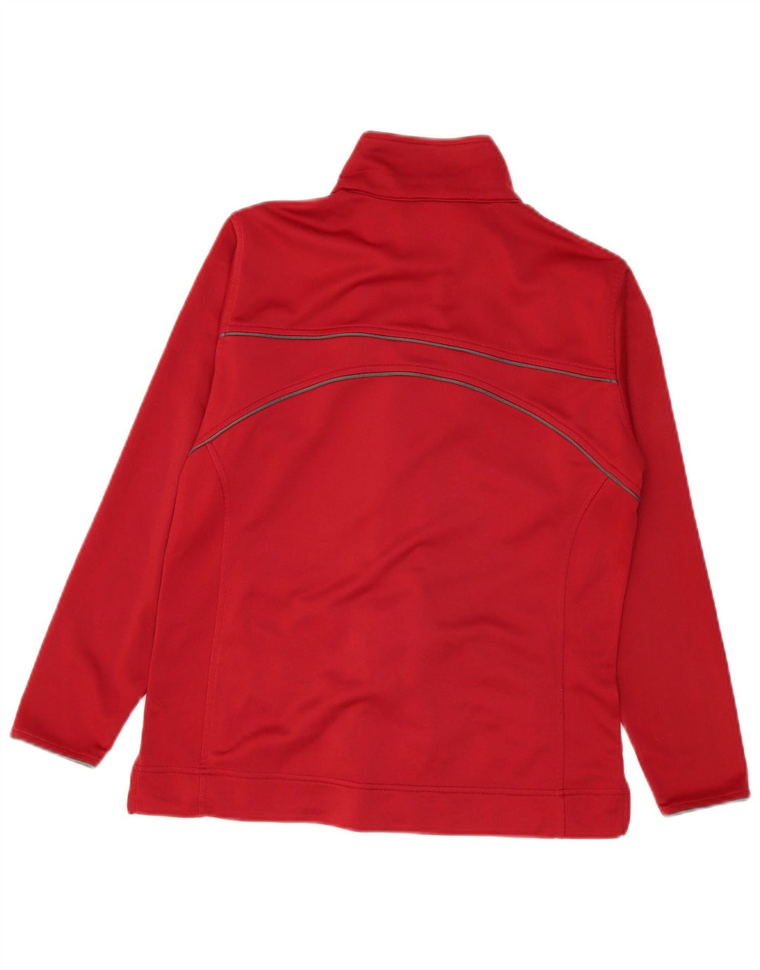 Giacca da ginnastica da donna, vestibilità regolare, Asics, UK 16, grande, rossa, in poliestere