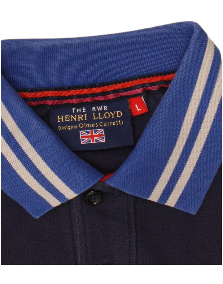 Polo da uomo Henri Lloyd grande blu navy