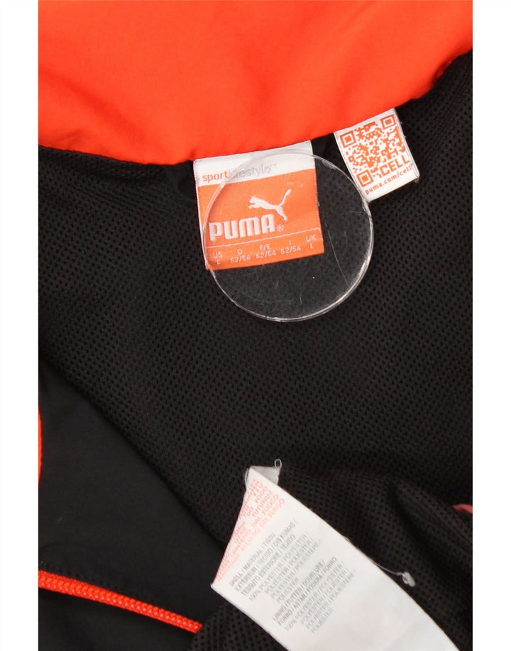 Giacca da tuta da uomo Puma UK 40 Large Nero Colourblock Poliestere