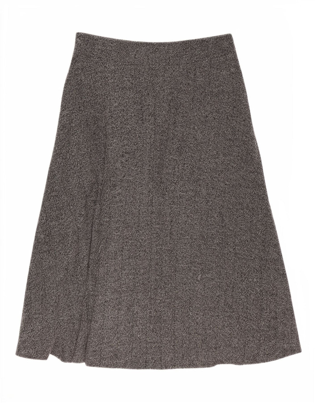 Gonna midi a trapezio da donna Zara grande W32 grigia a spina di pesce