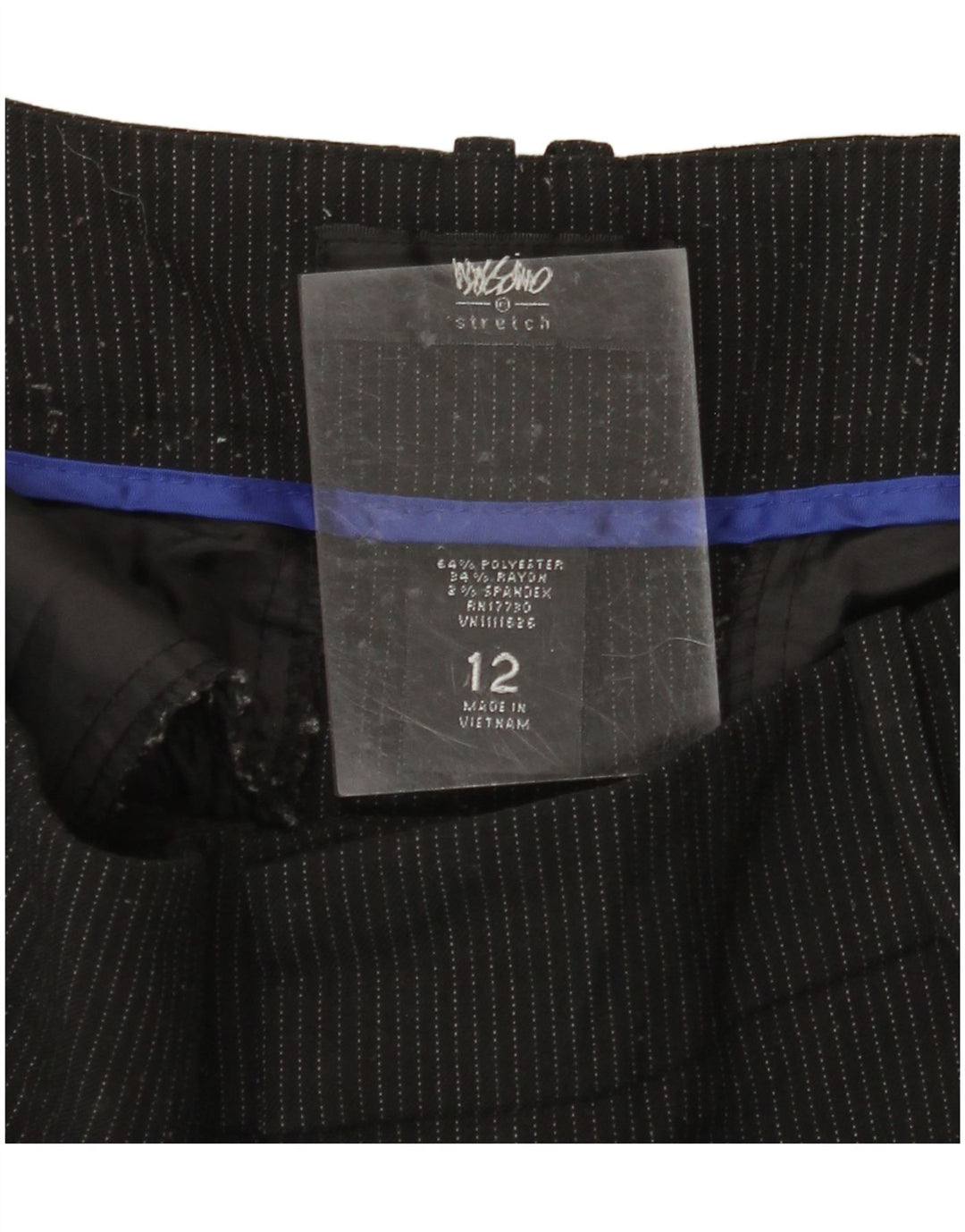 MOSSIMO Pantaloni casual bootcut da donna US 12 Large W34 L31 Gessato nero