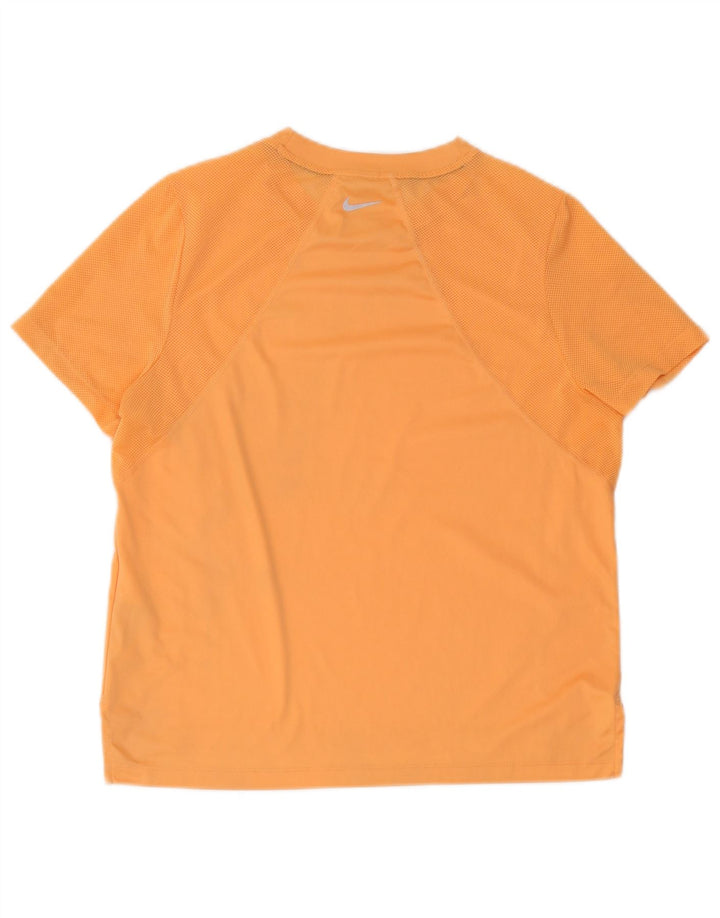 T-shirt Nike Dri Fit da uomo, taglia grande, in poliestere arancione
