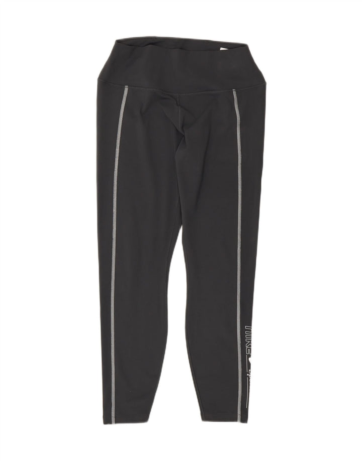 Leggings grafici da donna NIKE UK 16 grande poliestere grigio
