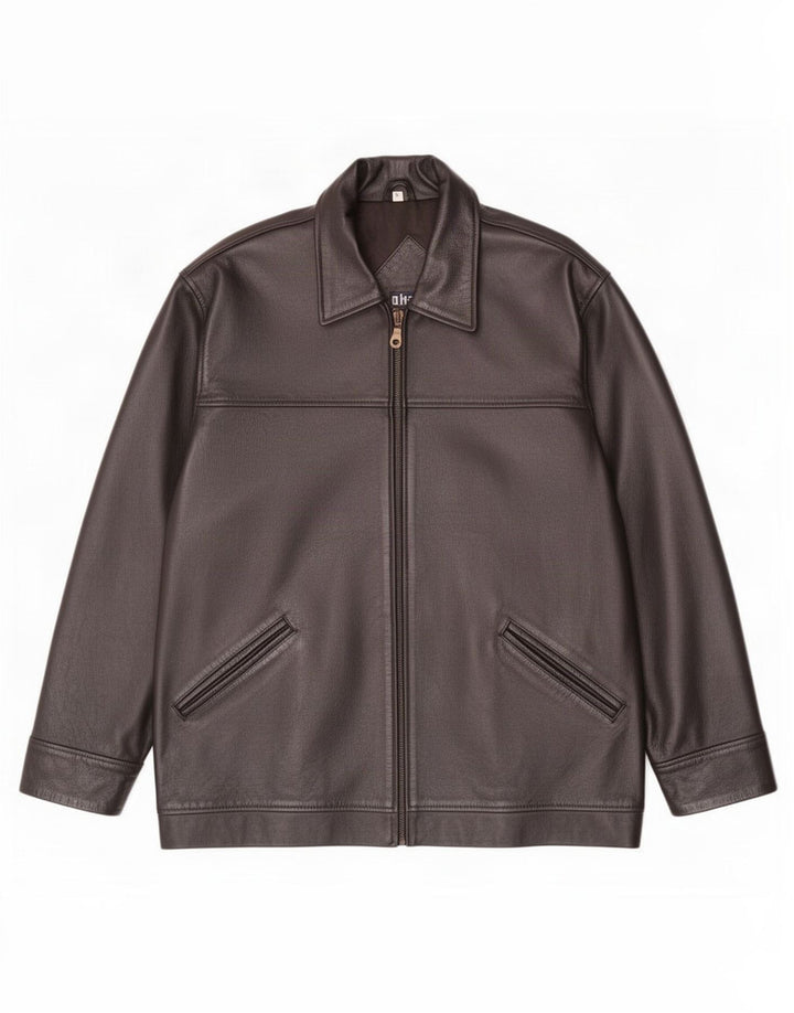 Giacca in pelle da uomo Akaso UK 38 media nera