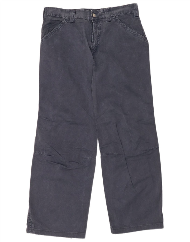 Pantaloni casual da uomo larghi ARMANI IT 48 medio W32 L30 blu navy