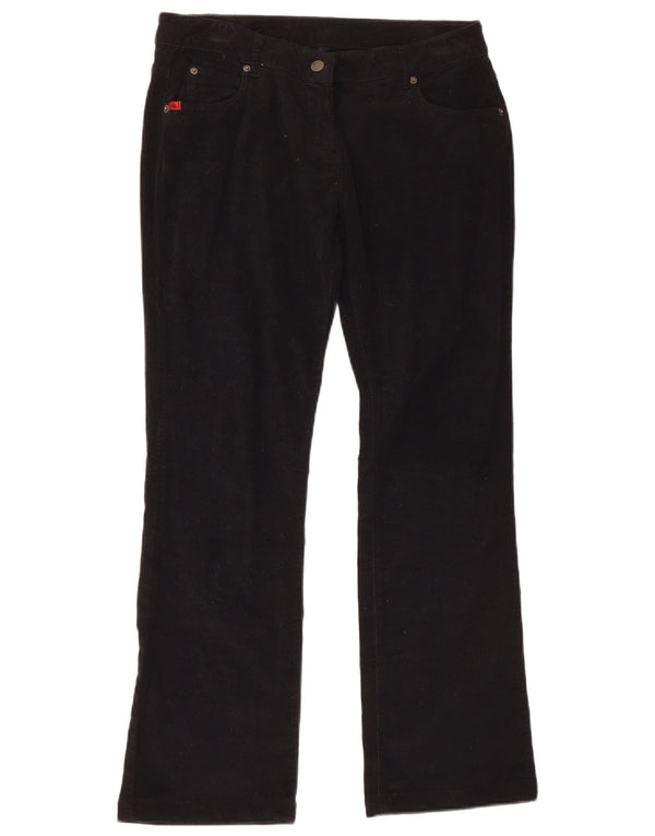 Pantaloni Kappa da donna in velluto a coste Perfect Fit IT 46 Large W36 L30 Neri
