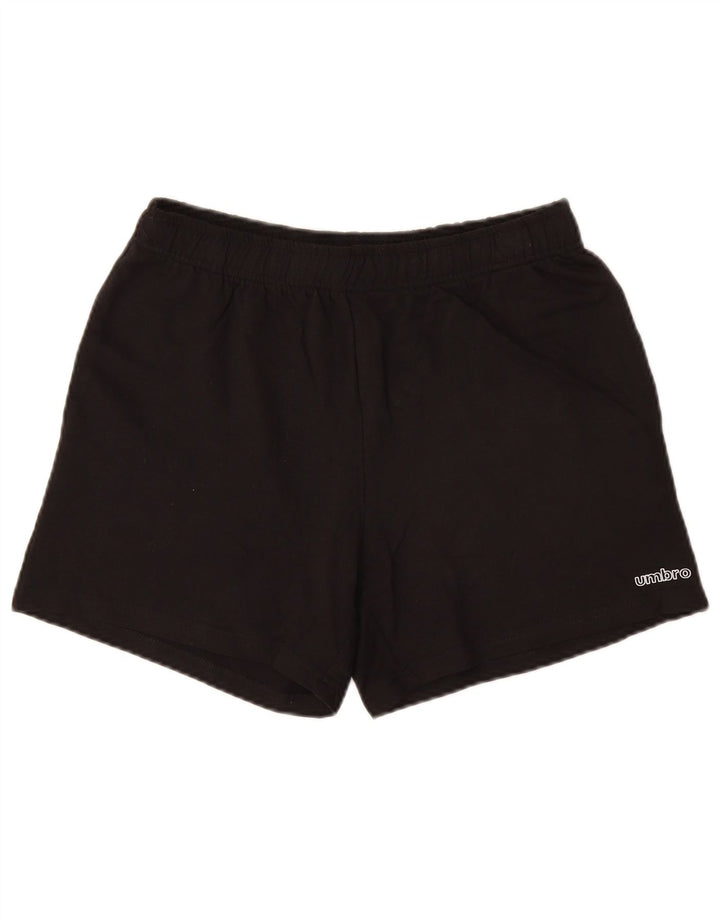 Pantaloncini sportivi da donna Umbro UK 12 medio cotone nero