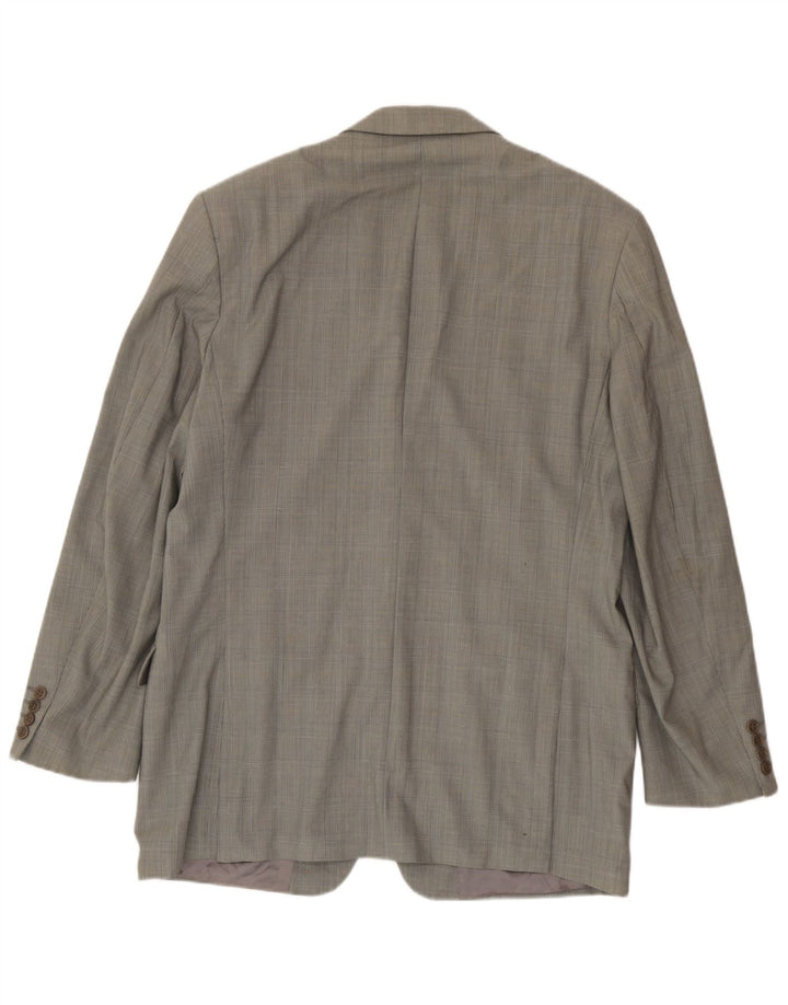 Giacca blazer a 2 bottoni Marks & Spencer da uomo UK 42 grande pied de poule verde
