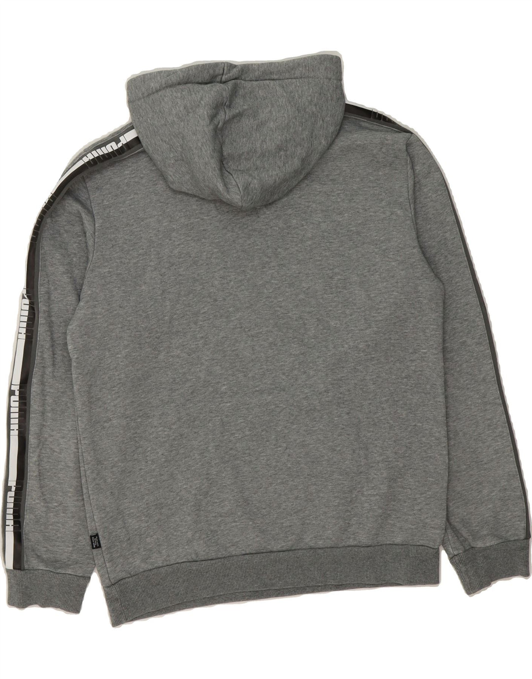 PUMA Mens Graphic Hoodie Jumper Small Grey Cotton Vintage Puma and Second-Hand Puma from Messina Hembry 