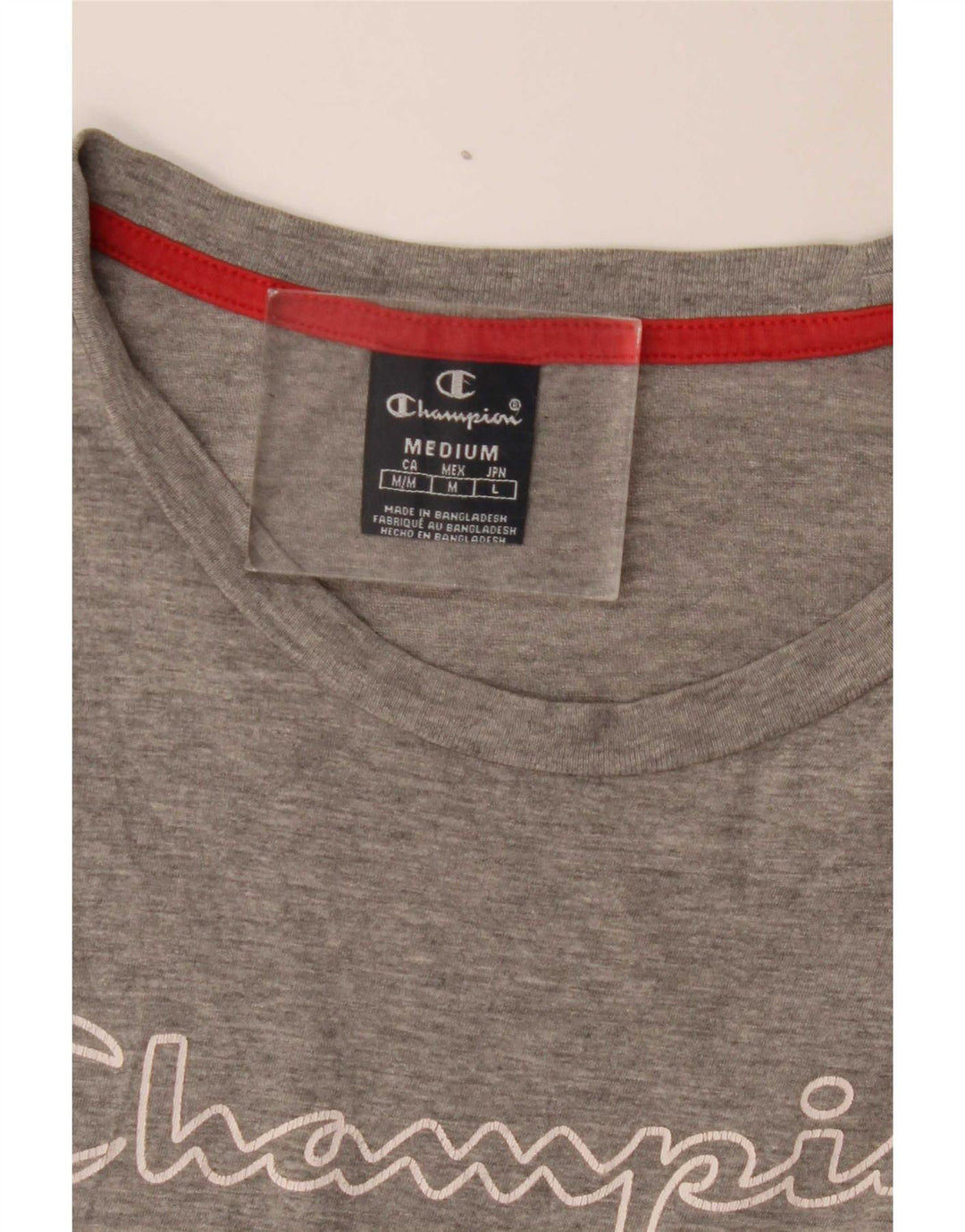 T-shirt grafica da uomo Champion Top grigio medio
