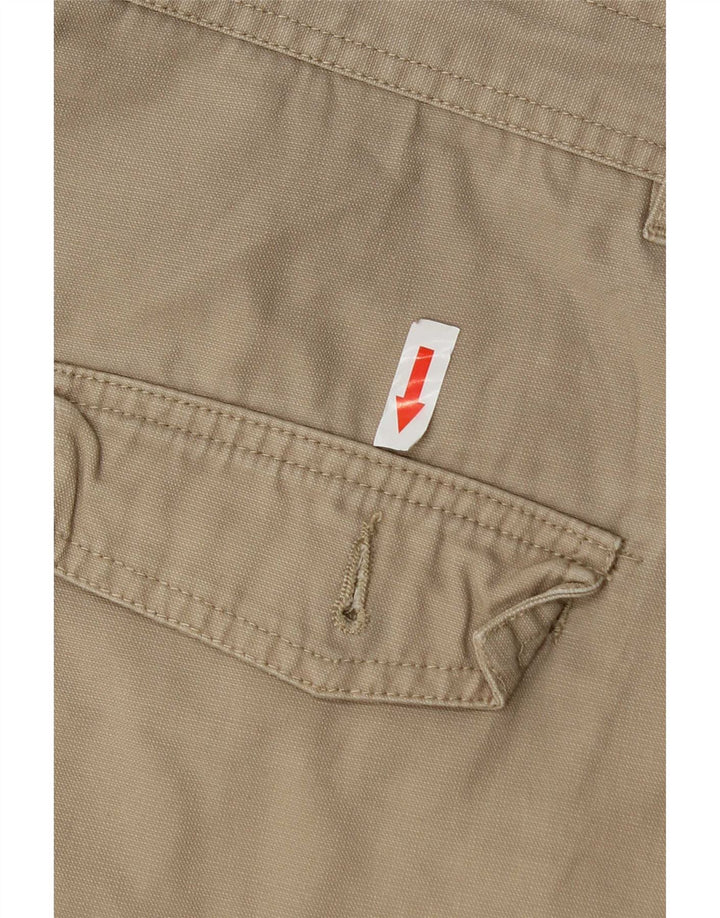 Pantaloncini cargo da uomo Zara EU 42 Large W32 Cotone beige