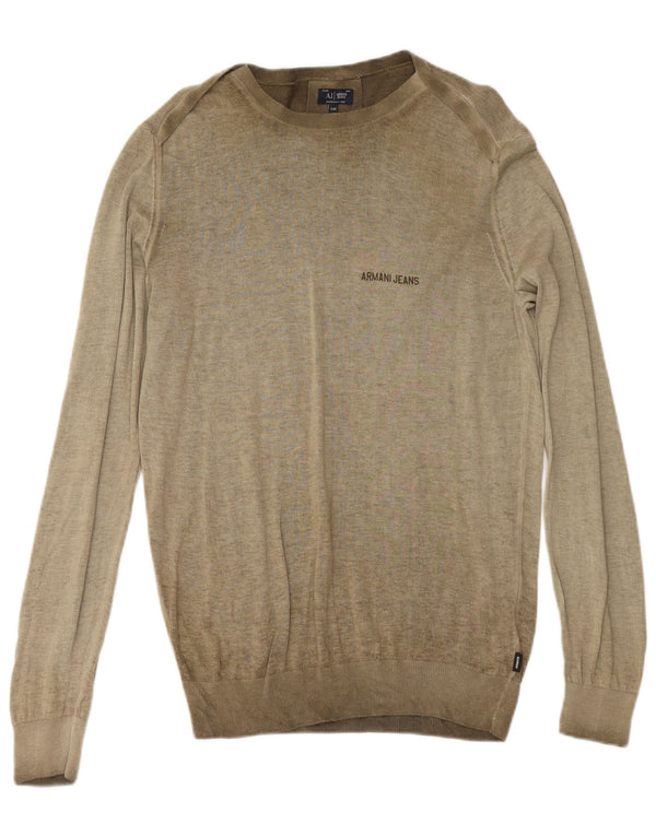 ARMANI JEANS Maglione da uomo con scollo a barca 2XL cotone kaki