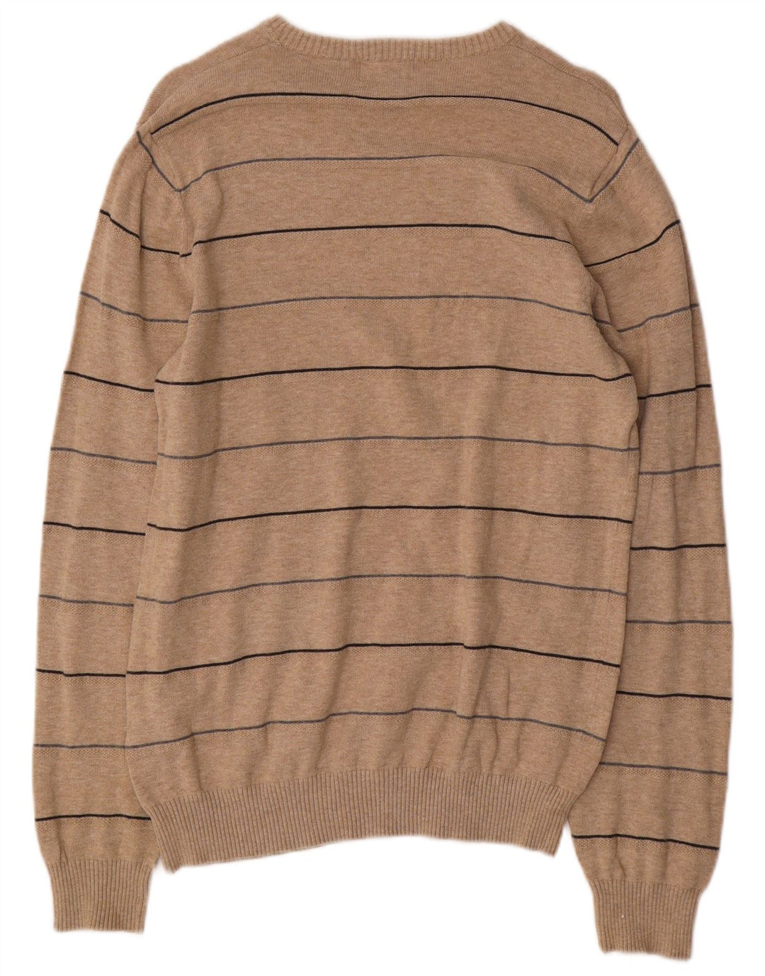 Maglione maglione girocollo da uomo Marks & Spencer blu Harbour piccolo beige