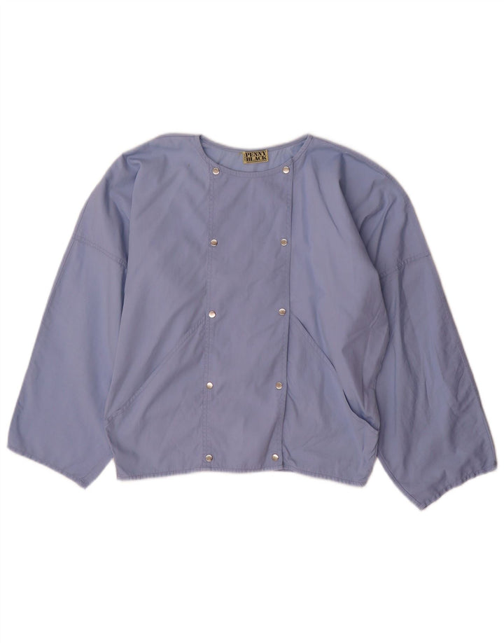 Giubbotto bomber doppiopetto da donna Penny Black UK 8 piccolo cotone blu