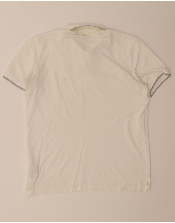Polo da uomo Calvin Klein grande in cotone bianco