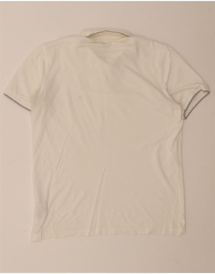 Polo da uomo Calvin Klein grande in cotone bianco