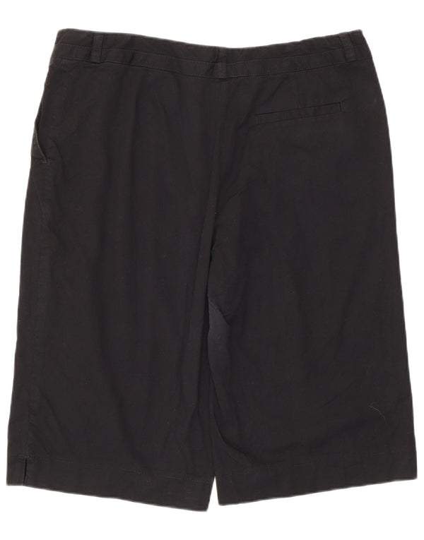Bermuda da donna Marks & Spencer UK 14 Large W32 cotone nero