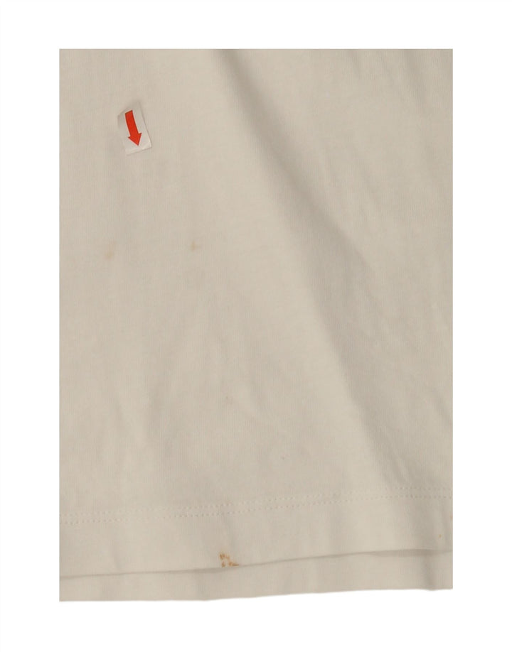 NIKE Mens Graphic T-Shirt Top Medium White Cotton Vintage Nike and Second-Hand Nike from Messina Hembry 