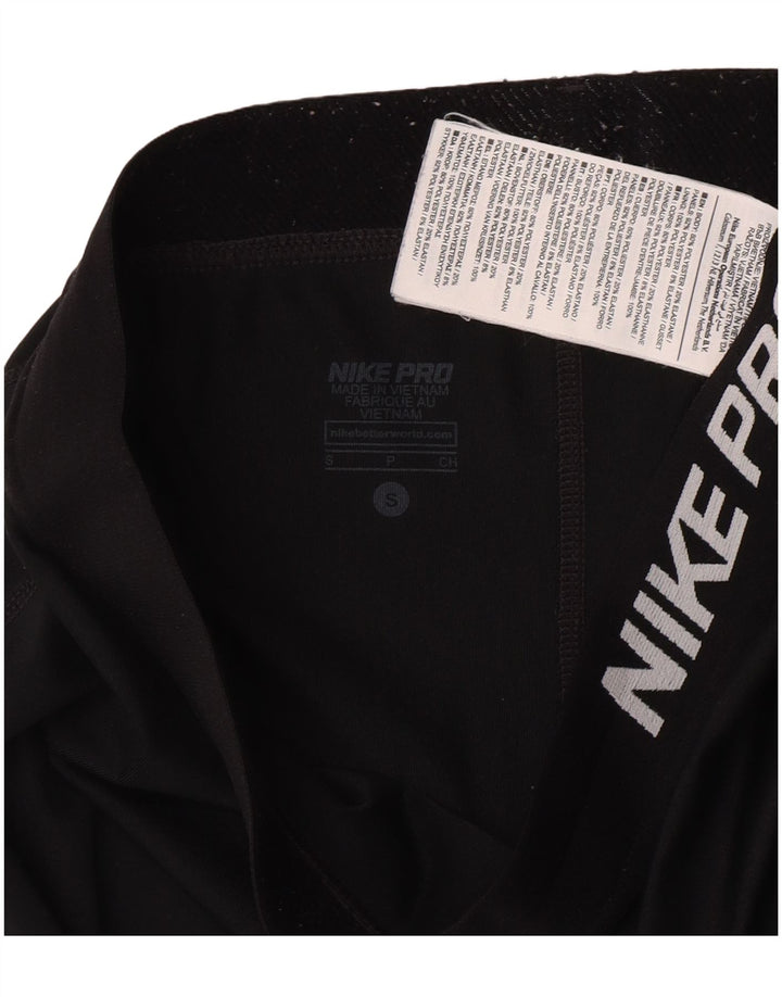 Leggings Nike Dri Fit Capri da donna UK 10 piccoli poliestere nero