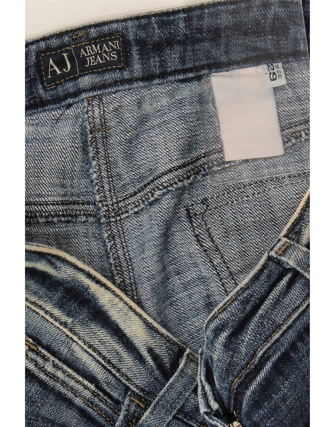 Jeans slim effetto consumato da donna Armani W29 L29 Blu Navy