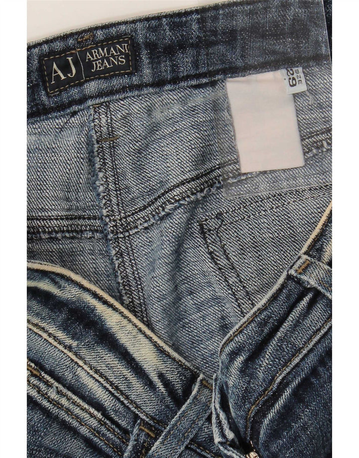 Jeans slim effetto consumato da donna Armani W29 L29 Blu Navy