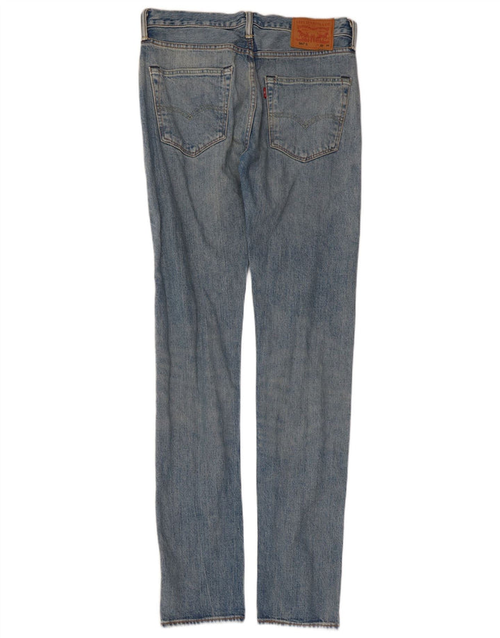 Jeans dritti da uomo Levi's 501 W30 L34 cotone blu