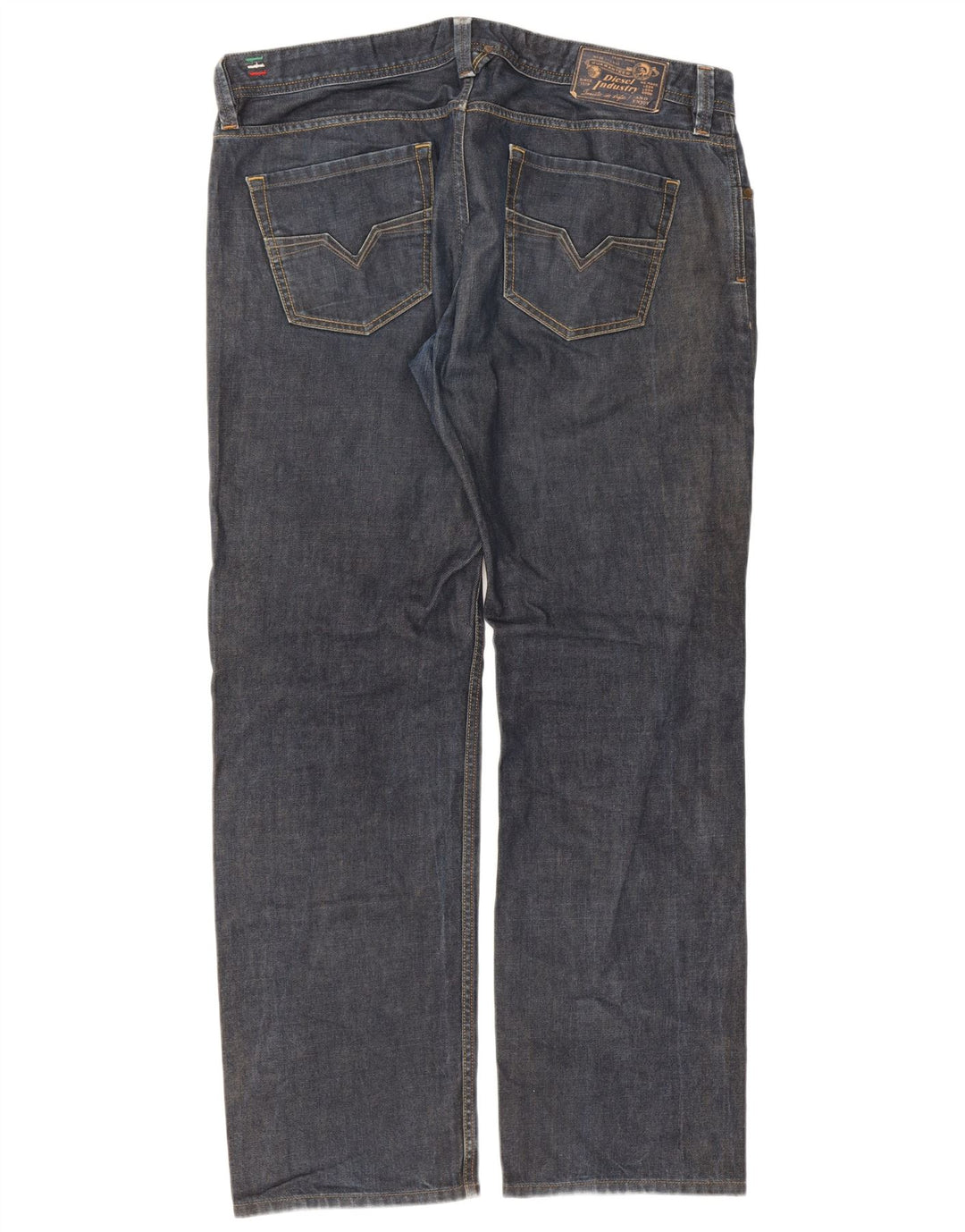Jeans dritti regolari da uomo Diesel Larkee W38 L32 cotone blu