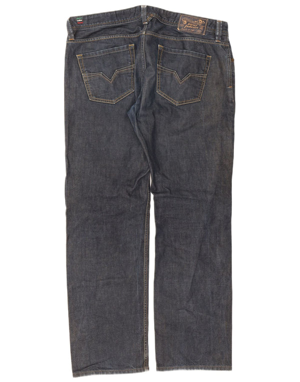 Jeans dritti regolari da uomo Diesel Larkee W38 L32 cotone blu