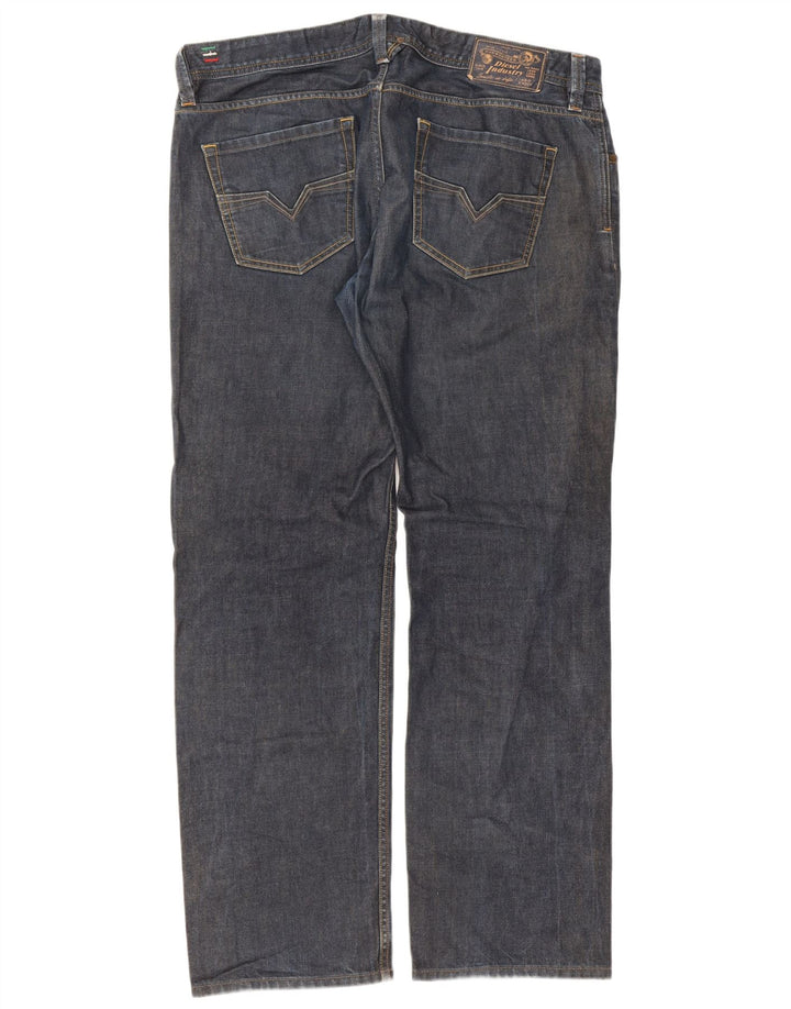 Jeans dritti regolari da uomo Diesel Larkee W38 L32 cotone blu