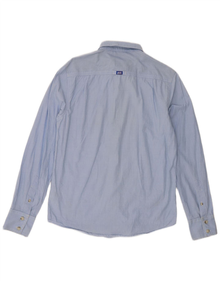 Camicia da uomo Superdry in cotone blu medio